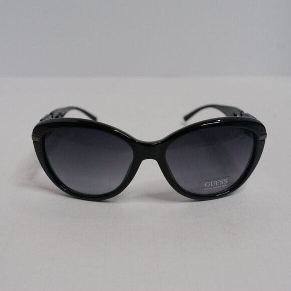 Guess Designer Cat Eye Sunglasses in Black Frame with Grey Gradient Lens |NEW🕶️ - Picture 2 of 11